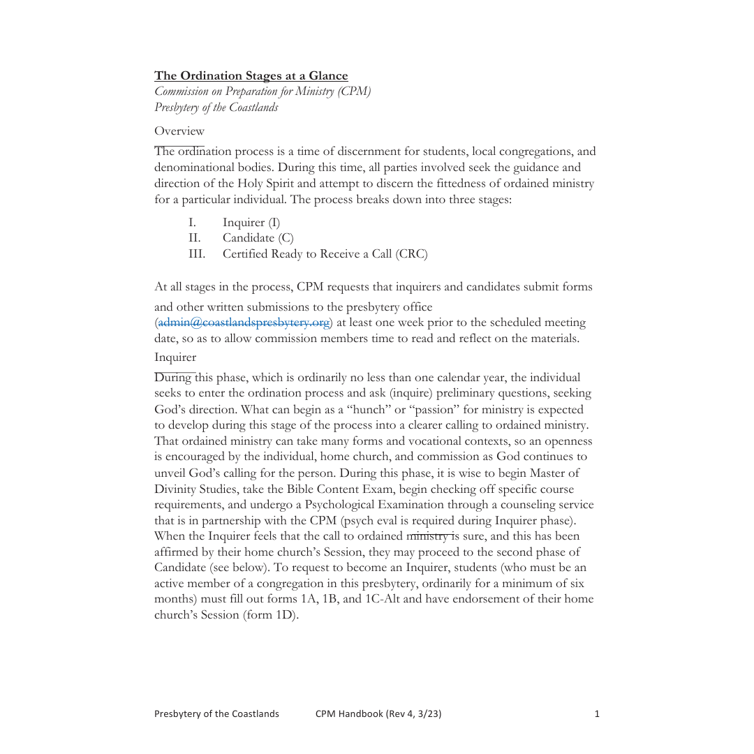 CPM Handbook